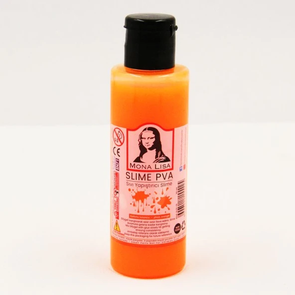 Monalisa Sıvı Yapıştırıcı Slime 70 ML Fosforlu Turuncu (12 adet)