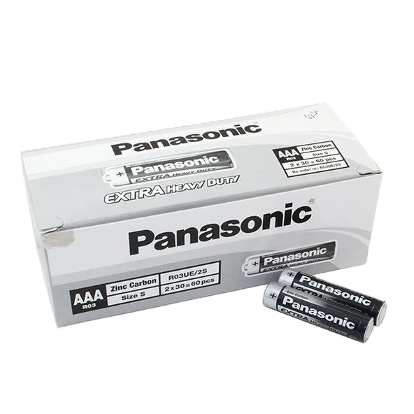 Panasonic Çinko Karbon İnce Kalem Pil (AAA) R03UE/2S--60 LU