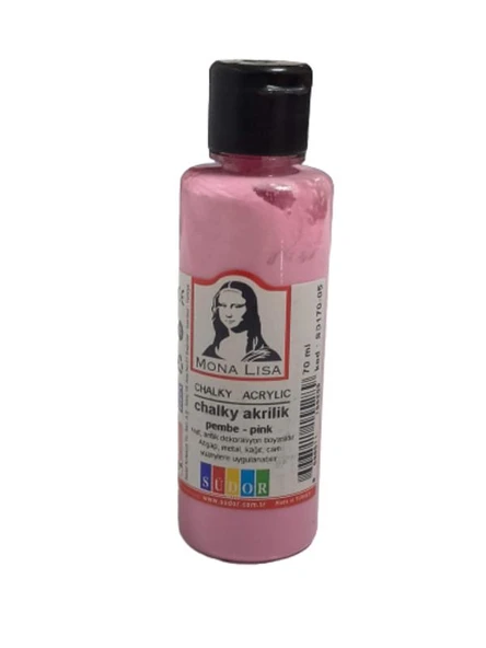 Monalisa Akrilik Boya Chalky 70 ML Pembe SD170-05 (12 adet)