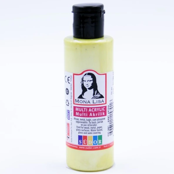 Monalisa Multi Akrilik 70 ML İnci Sarı (12 Li Paket)