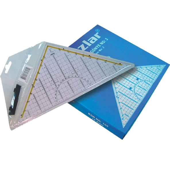Yıldızlar Teknik Resim Gönyesi Geometrik-Açılı No:3 105--10 LU