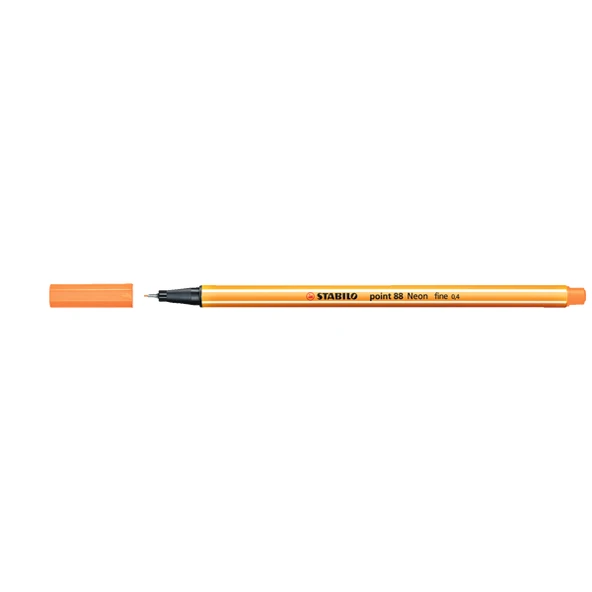 Stabilo Keçe Uçlu İnce Kalem 88 Point 0.4 MM Fosforlu Turuncu 88/054-10 LU