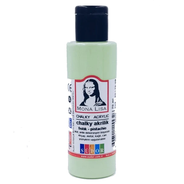 Monalisa Akrilik Boya Chalky 70 ML Fıstık Yeşil SD170-09 (12 adet)