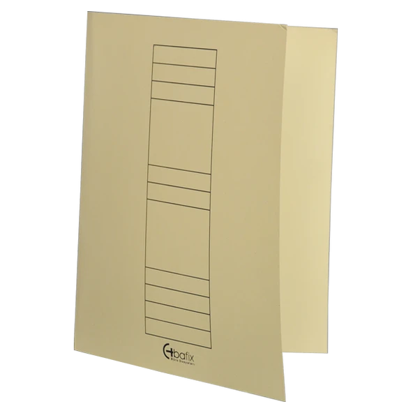 Bafix Tam Kapak Dosya Karton Sarı (1 paket 50 adet)