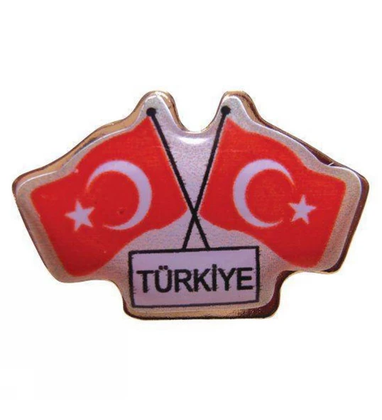 Vatan Rozet İkili Bayraklı Türkiye VT628 (30 adet)