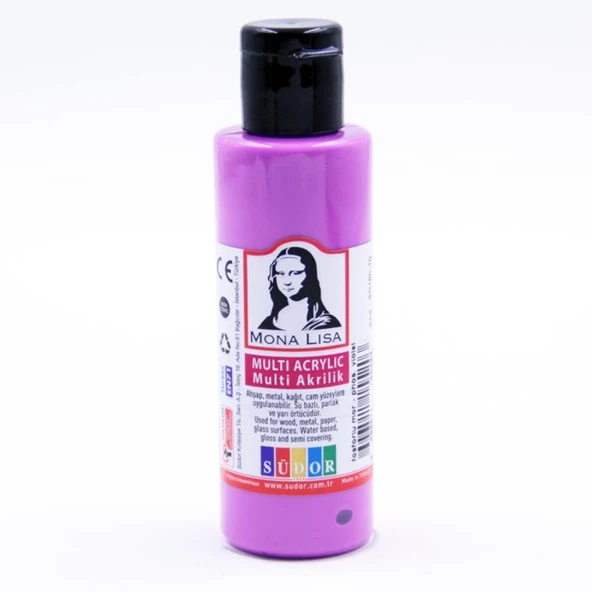 Monalisa Multi Akrilik 70 ML Fosforlu Mor(12 Li Paket)