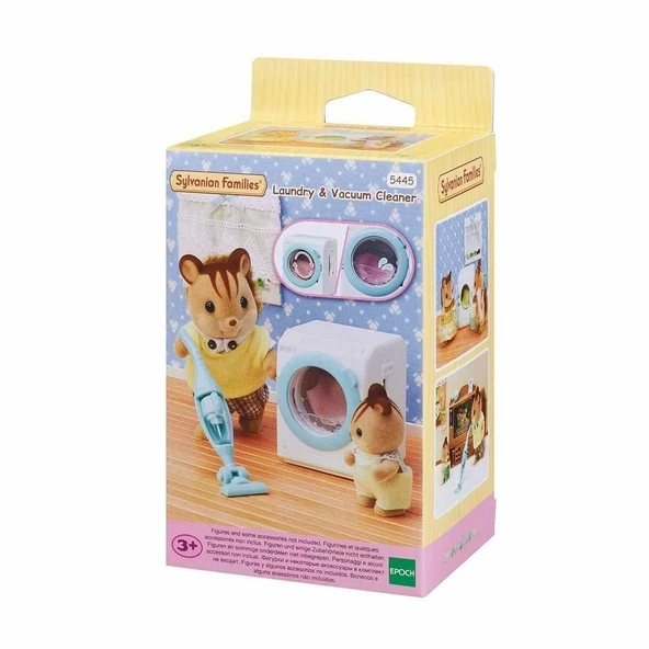 5445 Sylvanian Families Çamaşır Makinesi Ve Süpürge +3 Yaş Figür Dahil Değil
