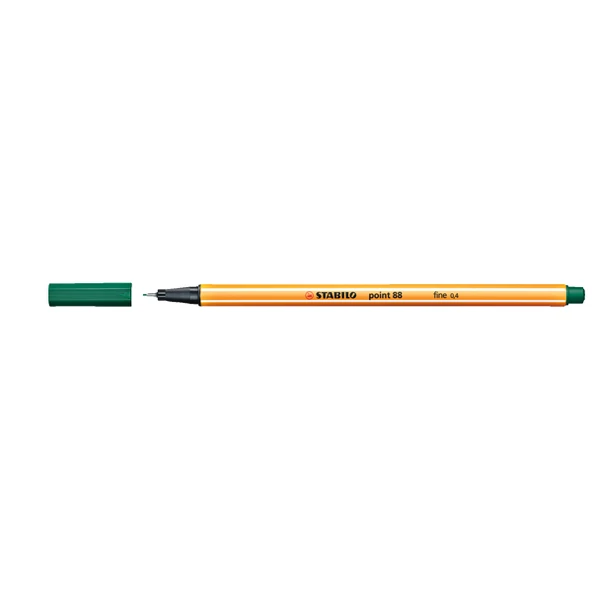 Stabilo Keçe Uçlu İnce Kalem( 10 adet)  88 Point 0.4 MM Çam Yeşili 88/53