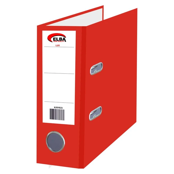 Elba Telgraf Klasör Plastik Lüx Geniş Kırmızı (10 adet) - 2