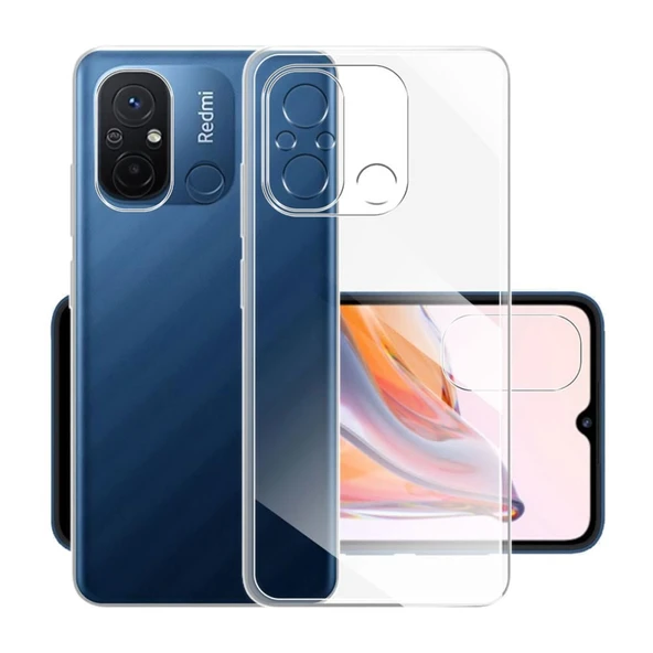 Logis Redmi 12C Kılıf Süper Silikon Şeffaf - 4