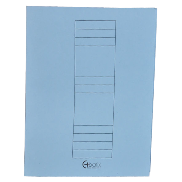 Bafix Tam Kapak Dosya Karton Mavi (1 paket 50 adet)