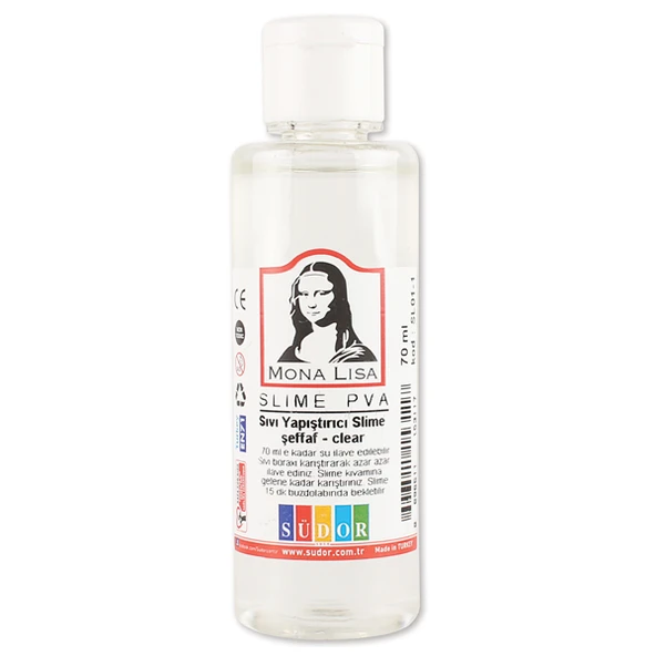 Monalisa Sıvı Yapıştırıcı Slime 70 ML Şeffaf(12 adet) ürün görseli