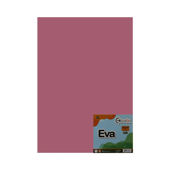 Bafix Eva Düz Renk 2.0 MM 50x70 Pembe (10 adet)