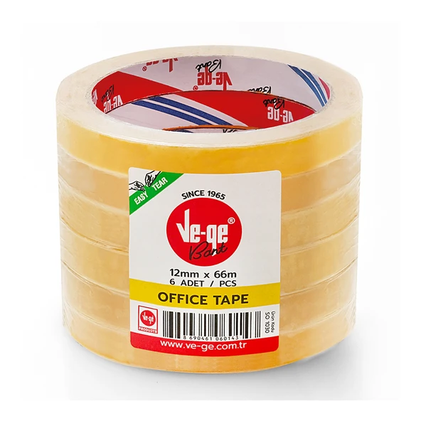 Ve-Ge Selefon Bant Offıce Tape 12x66 ( 6 Lı Paket) ürün görseli