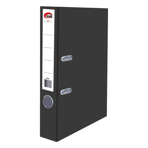 Elba Klasör Plastik Lüx Dar Siyah (30 adet) - 2