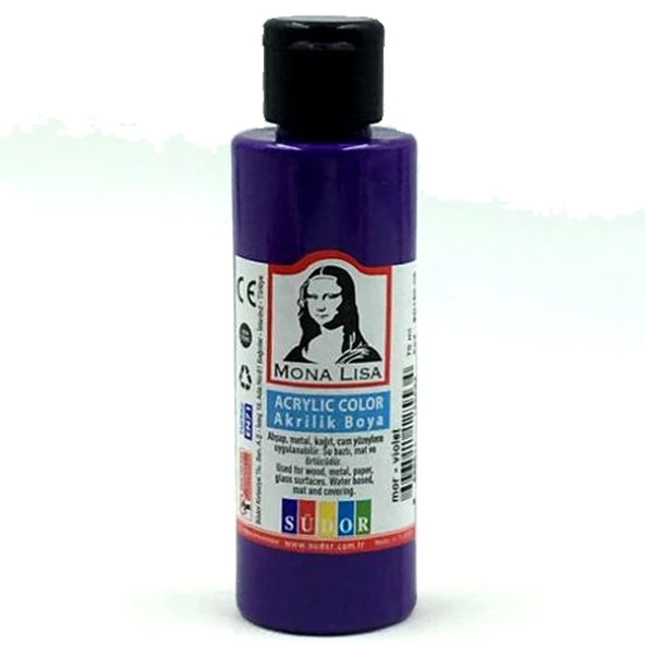 Monalisa Akrilik Boya 70 ML Mor SD150-05  (12 adet)