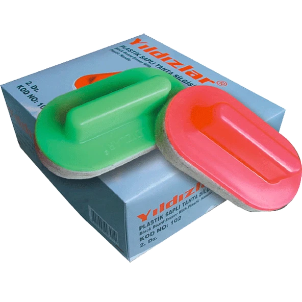 Yıldızlar Yazı Tahtası Silgisi Plastik Saplı 102---24 LÜ - 2