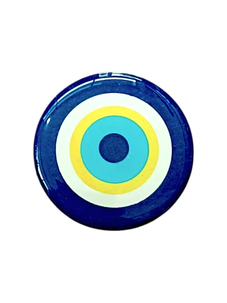 Nazar Boncuk Modeli Yuvarlak Etiket Damla Sticker 3.5 cm