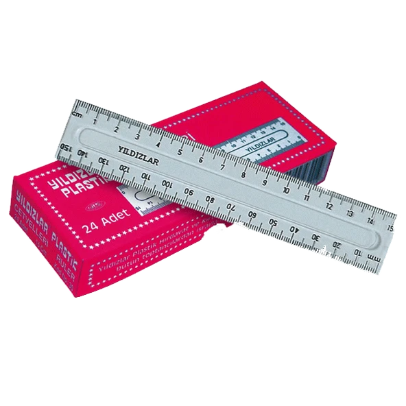Yıldızlar Standart Cetvel Plastik 15 CM (24 lü) - 2