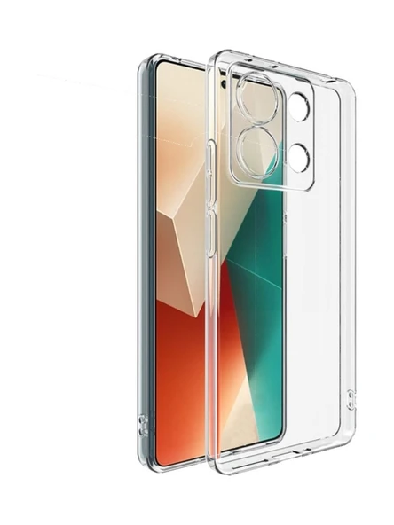Logis Redmi Note 13 Kılıf Süper Silikon Şeffaf - 3