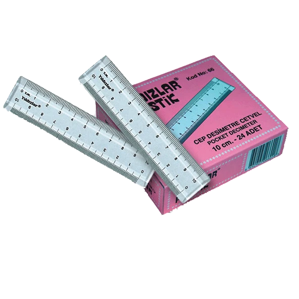 Yıldızlar Cep Desimetresi 10 CM 66 (1 paket 24 adet) - Resim 2