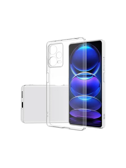 Logis Redmi Note 12 Pro 5G Kılıf Süper Silikon Şeffaf