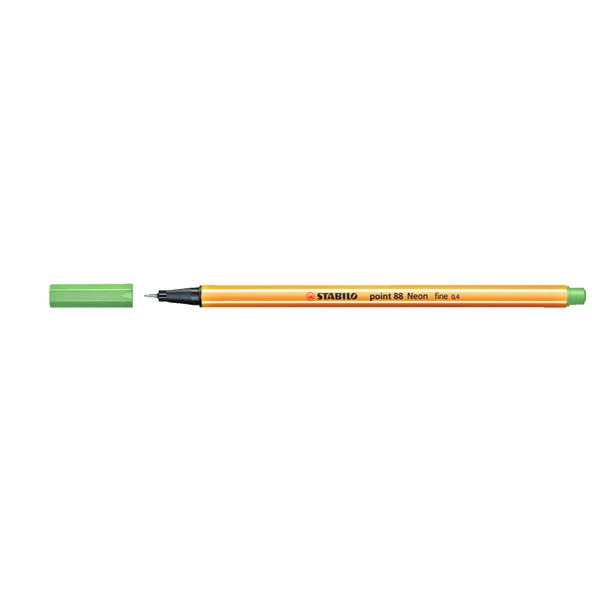 Stabilo Keçe Uçlu İnce Kalem 88 Point 0.4 MM Fosforlu Yeşil 88/033-10 LU