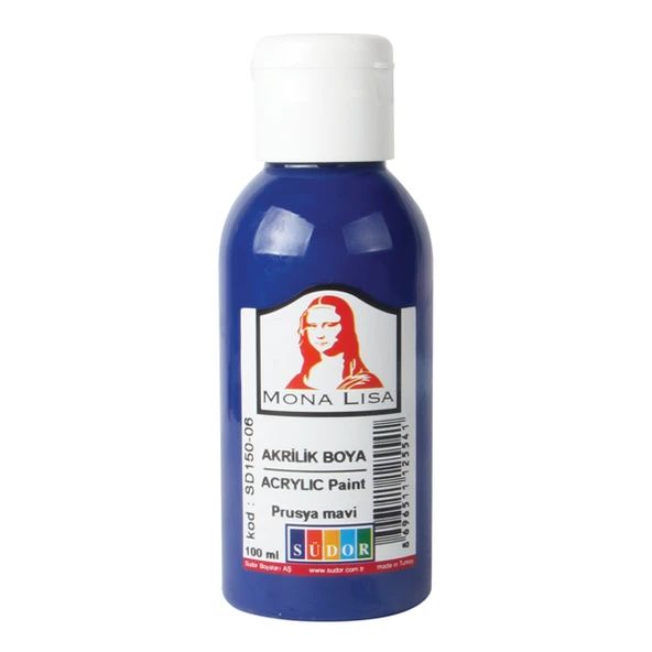 Monalisa Akrilik Boya 70 ML Prusya Mavi SD150-06 ( 12 Lİ )