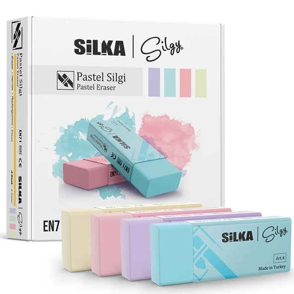 Silka Öğrenci Silgisi Pastel ( 20 Lİ )Art.4
