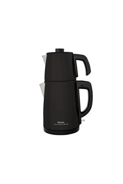 Tefal Tea Expert Deluxe Siyah Çelik Demlikli Çay Makinesi 1650W (Teşhir & Outlet)