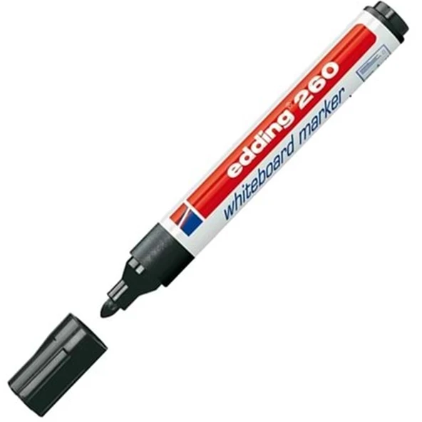 Edding Tahta Kalemi Yuvarlak Uçlu 1.5-3MM Siyah 260 (10 adet) - 3