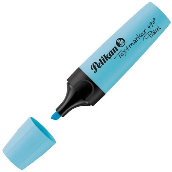 Pelikan Fosforlu Kalem Pastel Mavi 490 (10 lu paket) ürün görseli 1