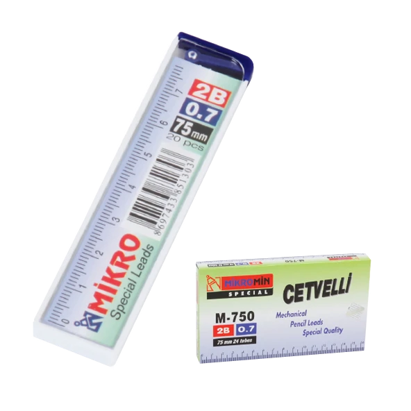 Mikro Min Cetvelli 2B 75 MM 0.7 MM M-750--24 LÜ