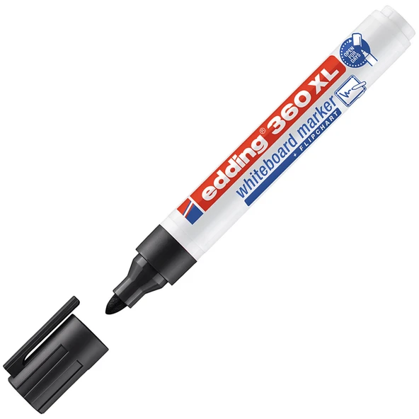 Edding Tahta Kalemi Yuvarlak Uçlu Siyah 360 XL (10 adet) - 3