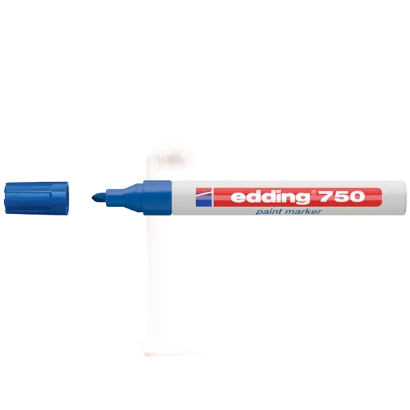 Edding Markör Boya Dekor Yuvarlak Uçlu 2-4 MM Mavi  (10 adet)750