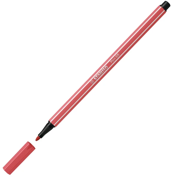 Stabilo Keçe Uçlu Boya Kalemi Pas Kırmızısı (10 lu paket)68/47