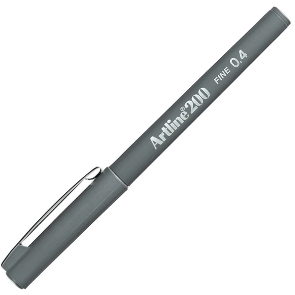 Artline Fineliner 0.4 MM Gri EK-200N (12 adet) - 3