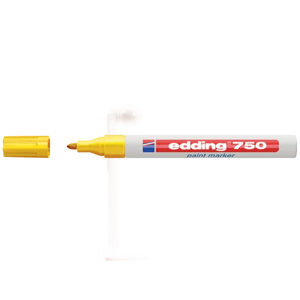 Edding Markör Boya Dekor Yuvarlak Uçlu 2-4 MM Sarı  (10 adet)750 - 2