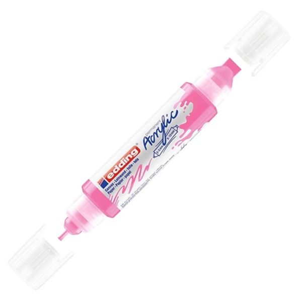 Edding Akrilik 3D Double Lıner Fosforlu Pembe 069 5 adet