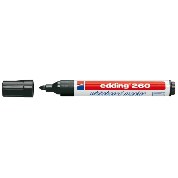 Edding Tahta Kalemi Yuvarlak Uçlu 1.5-3MM Siyah 260 (10 adet) - 2