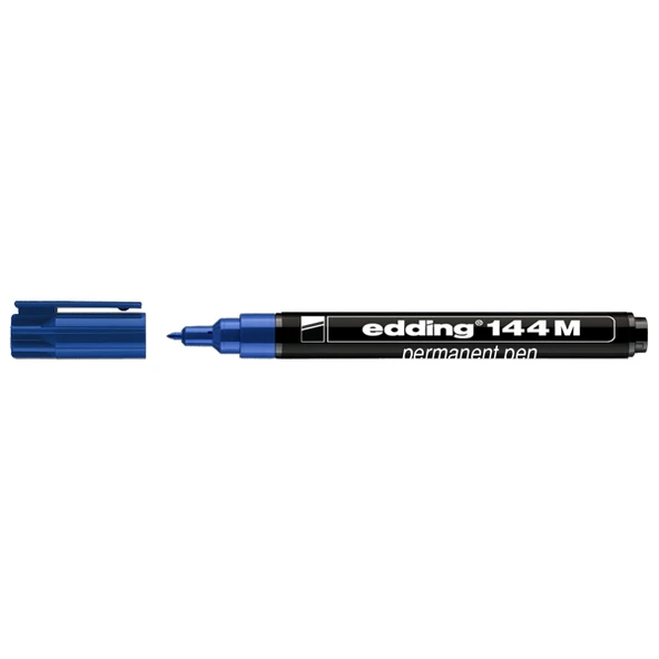 Edding Asetat Kalemi Permanent Mavi 144M (10 lu) - Resim 2