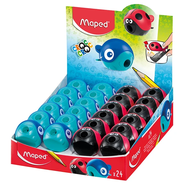 Maped Kalemtraş Croc Croc Easy Tek Delik Dısplay(farklı renk gelebilir) 24 LÜ