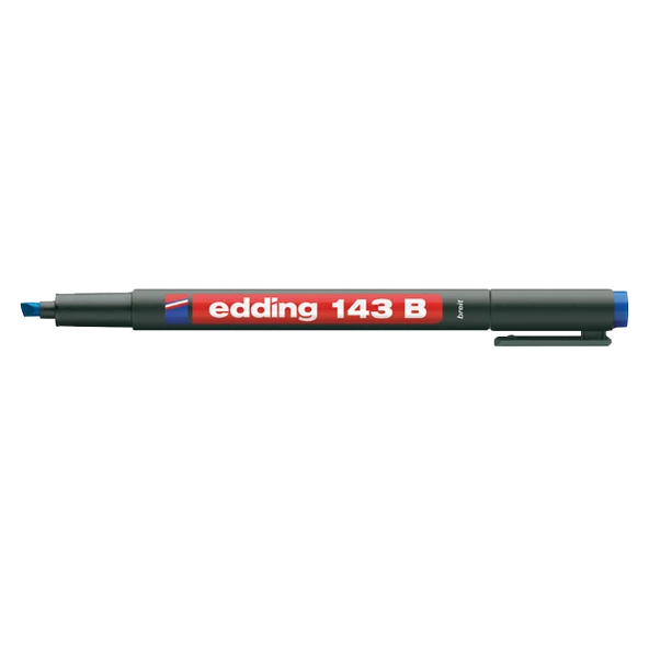 Edding Asetat Kalemi(10 adet) Permanent B Seri 1-3 MM Mavi 143 B