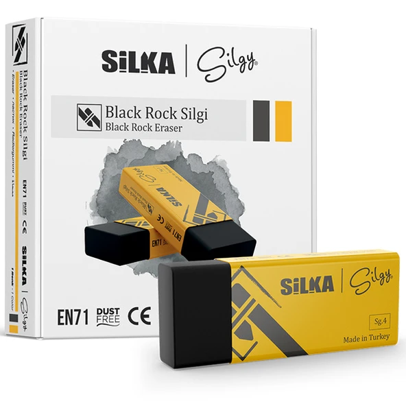 Silka Silgi Black Rock Siyah (24 Lü Paket)