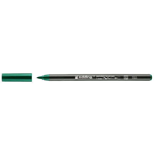 Edding Porselen Kalemi Fırça Uçlu 1 MM- 4 MM Yeşil 4200(10 adet) - 2