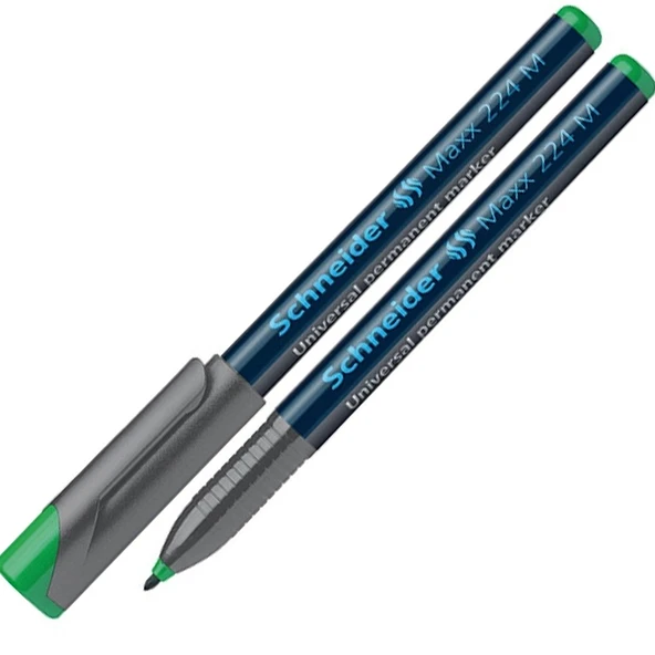 Schneider Asetat Kalemi Permanent M Seri 1 MM Yeşil (10 lu) 224