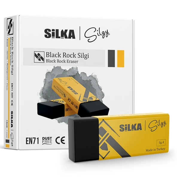 Silka Öğrenci Silgisi Siyah Rock 20 Lİ Siyah Art.No.9-20-LI-PKT - 2
