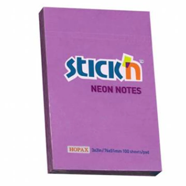 Gıpta Stıckn Yapışkanlı Not Kağıdı  (12 Koçan) 76x51 Neon Mor 100 YP 21208
