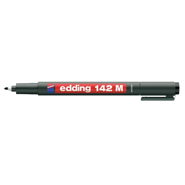 Edding Asetat Kalemi (10 adet)Permanent M Seri 1 MM Siyah 142 M