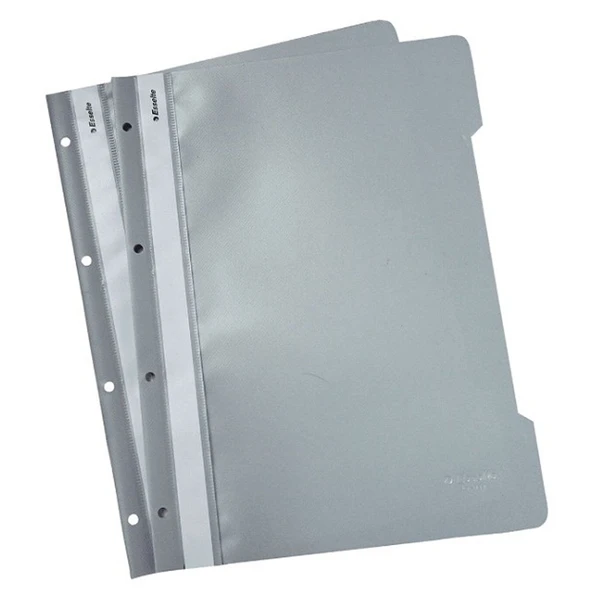 Esselte Telli Dosya Plastik A4 Gri SLT-4199 (50 li)